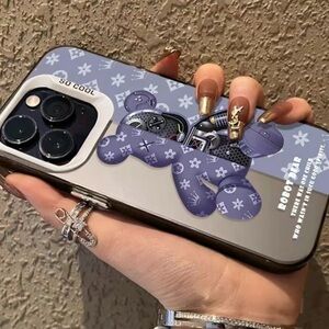 Stylish Purple and Silver Phone Case